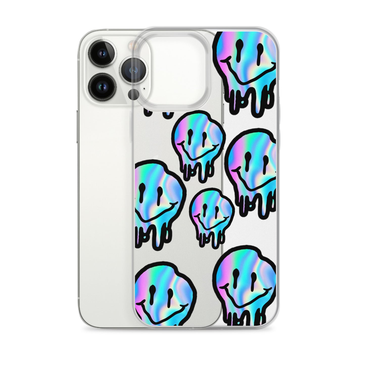 Trippy Smiley- Clear Case for iPhone®