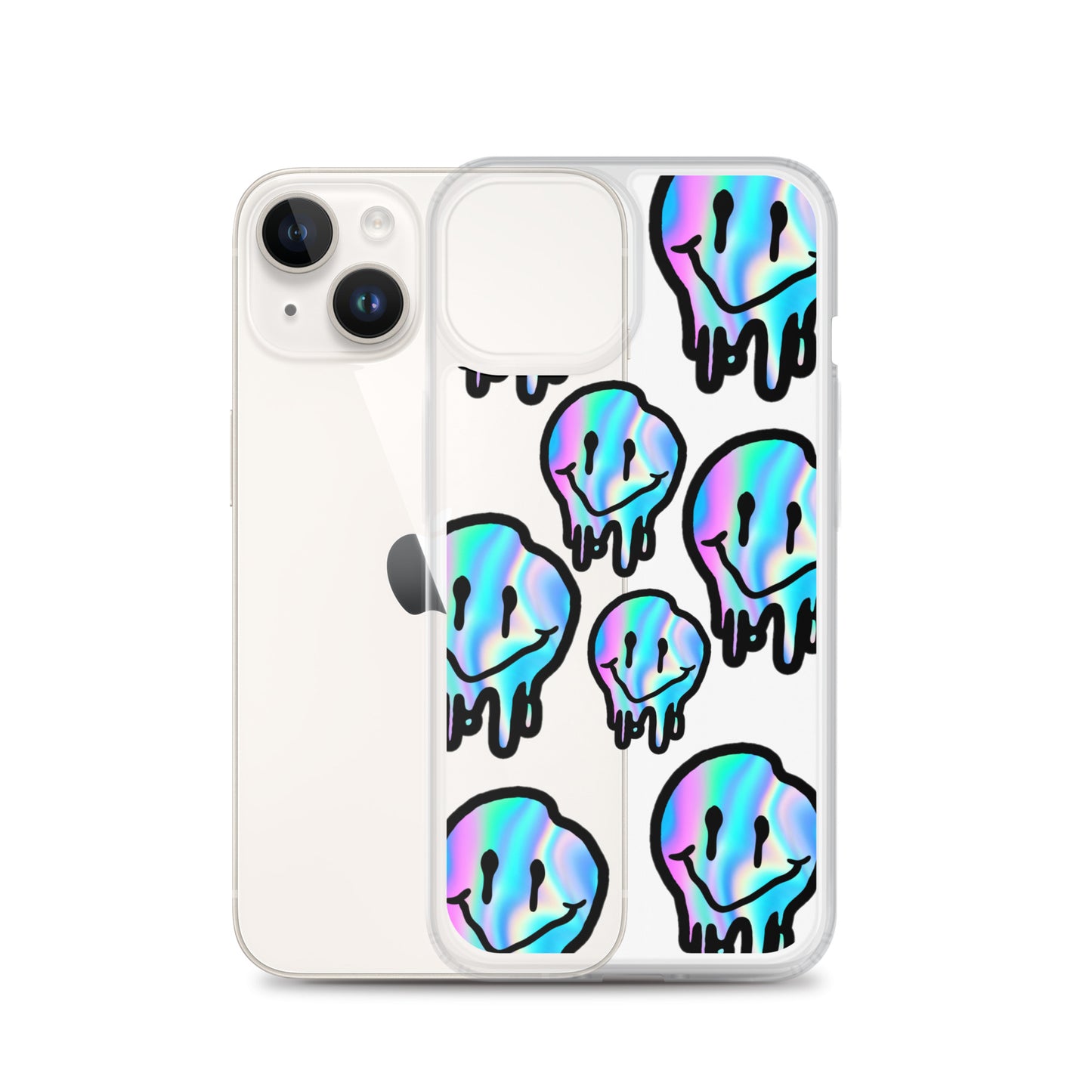 Trippy Smiley- Clear Case for iPhone®