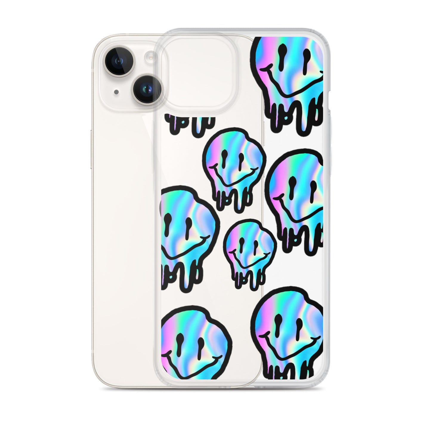 Trippy Smiley- Clear Case for iPhone®