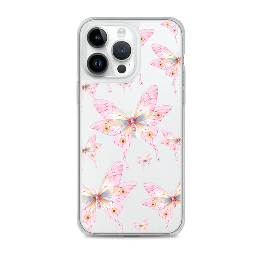 Pink Butterfly- Clear Case for iPhone®