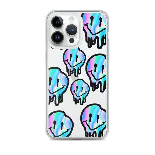 Trippy Smiley- Clear Case for iPhone®