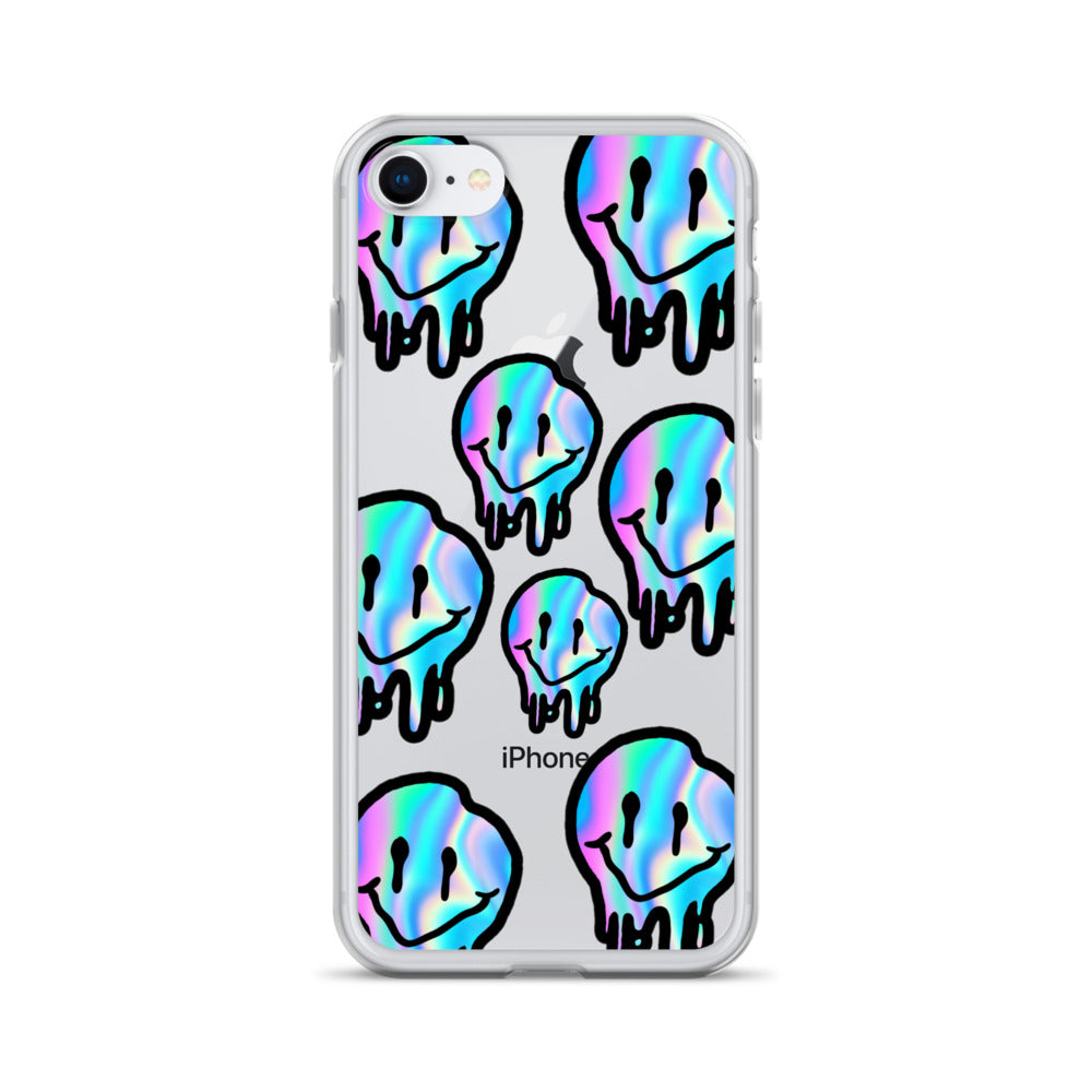 Trippy Smiley- Clear Case for iPhone®