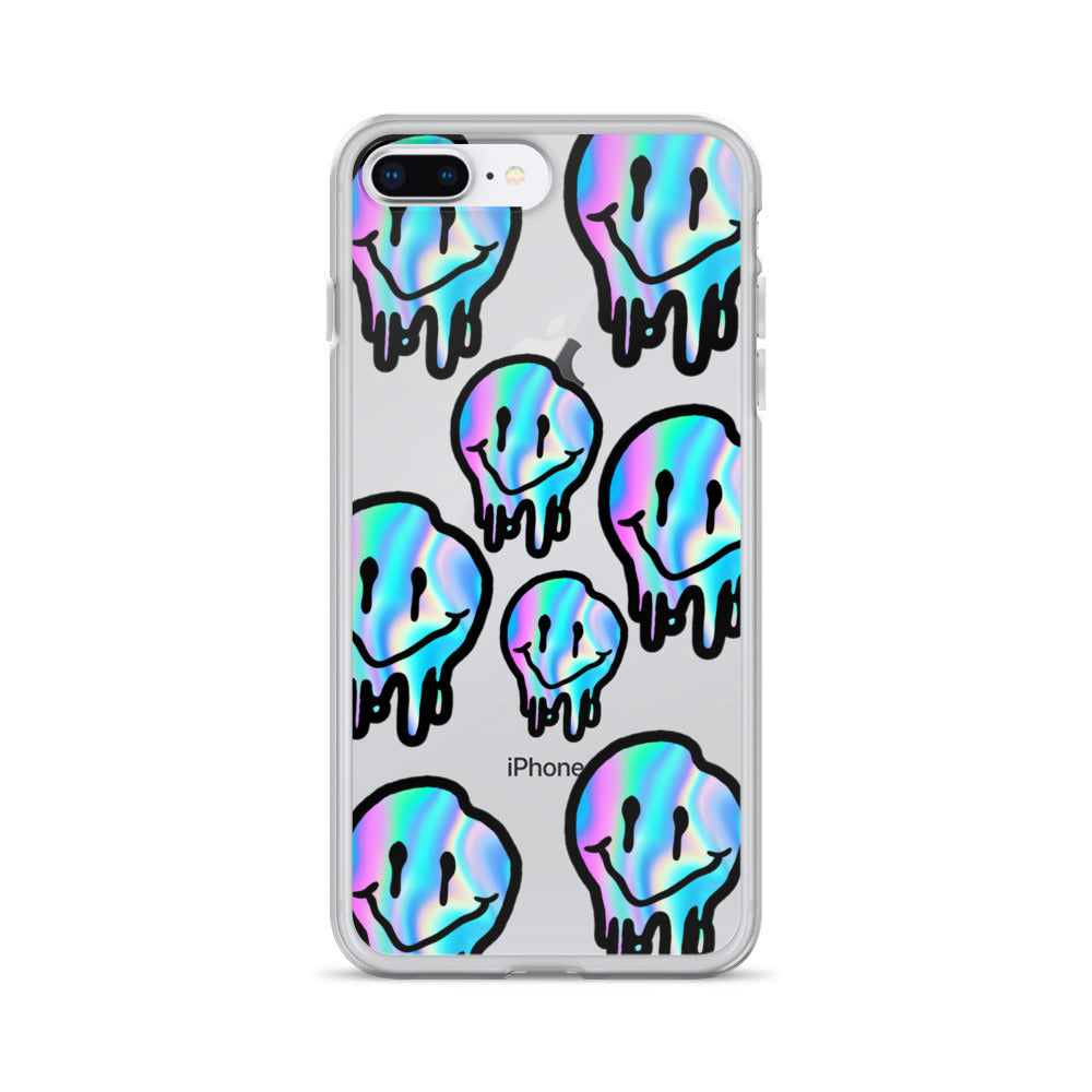 Trippy Smiley- Clear Case for iPhone®