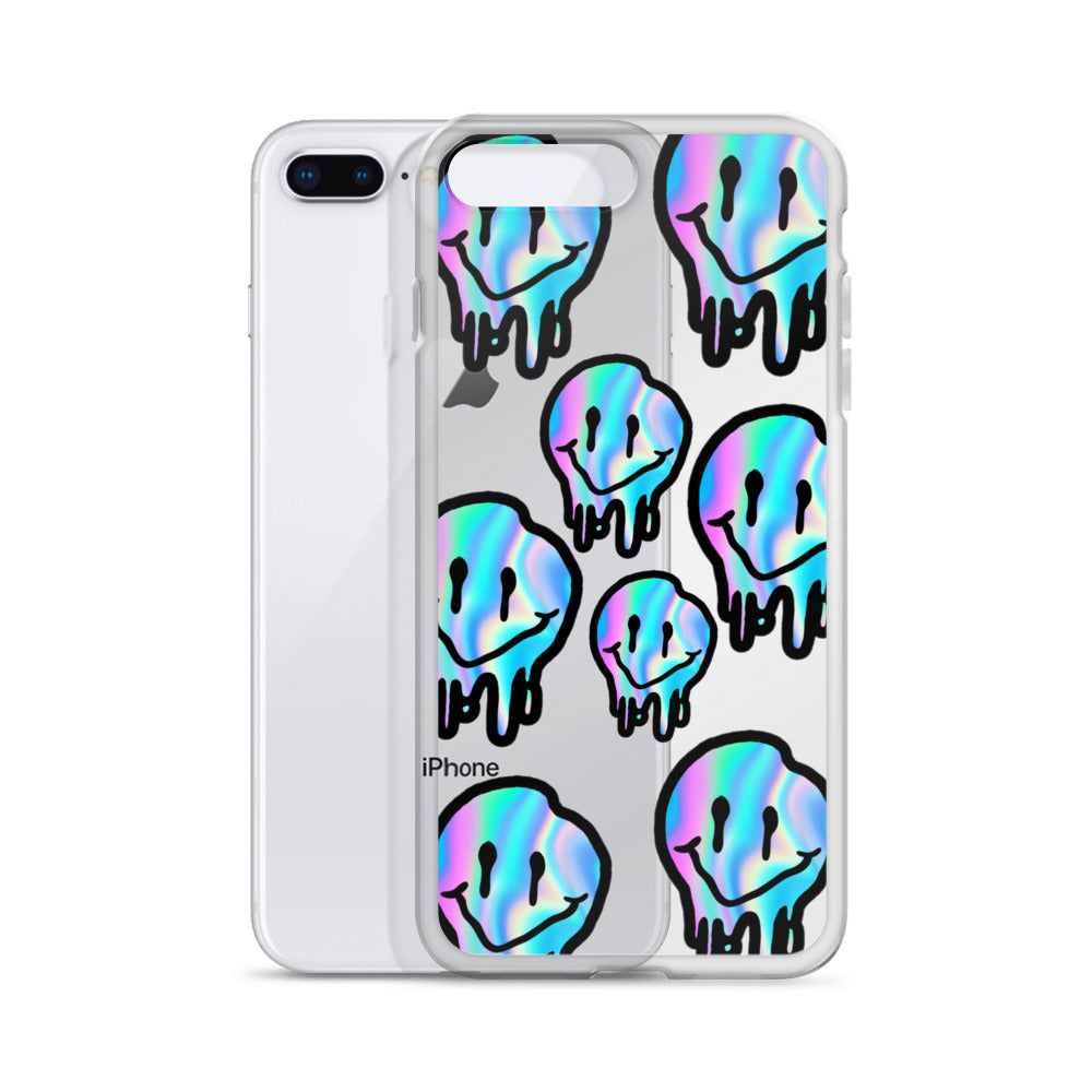 Trippy Smiley- Clear Case for iPhone®