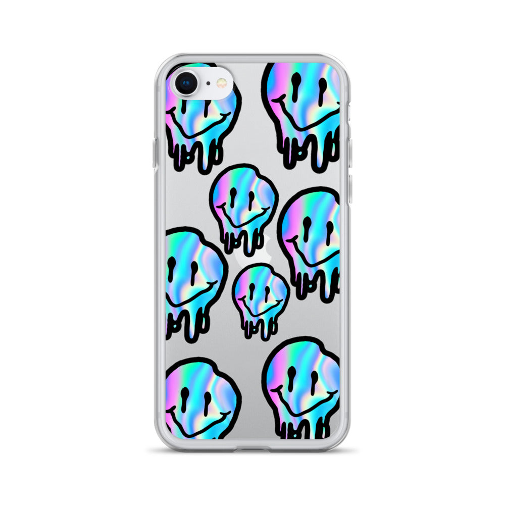 Trippy Smiley- Clear Case for iPhone®