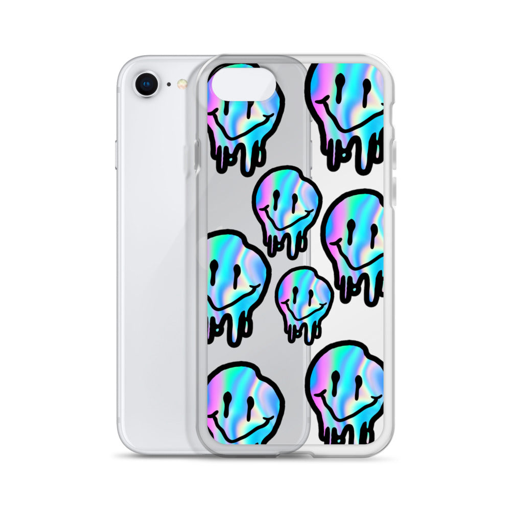 Trippy Smiley- Clear Case for iPhone®