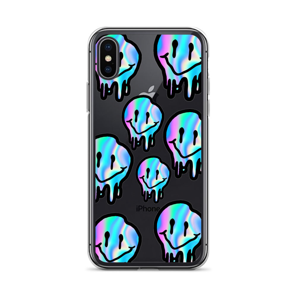 Trippy Smiley- Clear Case for iPhone®