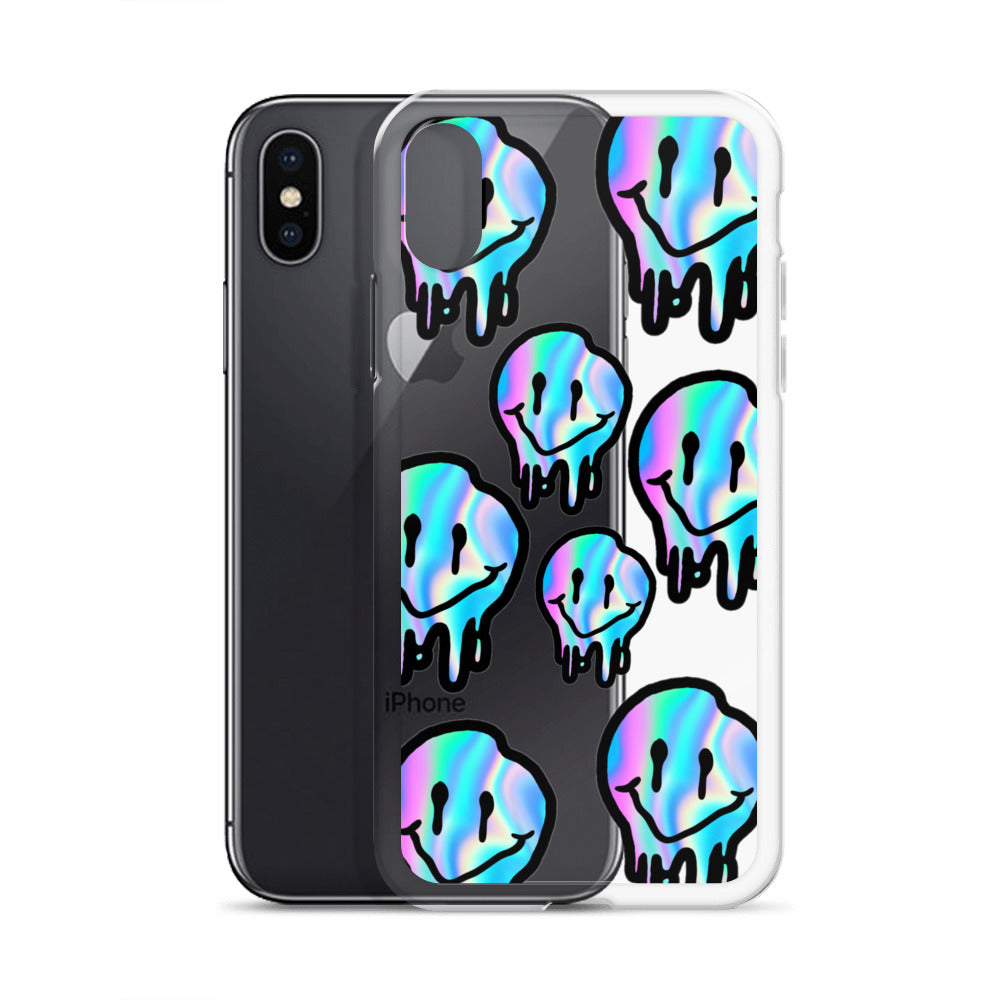 Trippy Smiley- Clear Case for iPhone®