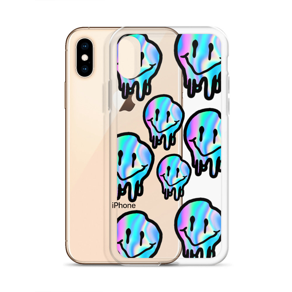 Trippy Smiley- Clear Case for iPhone®