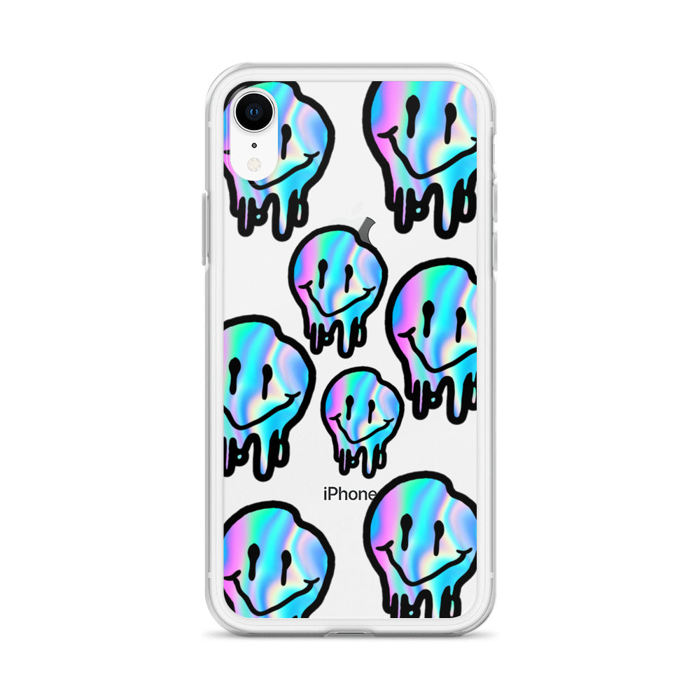 Trippy Smiley- Clear Case for iPhone®