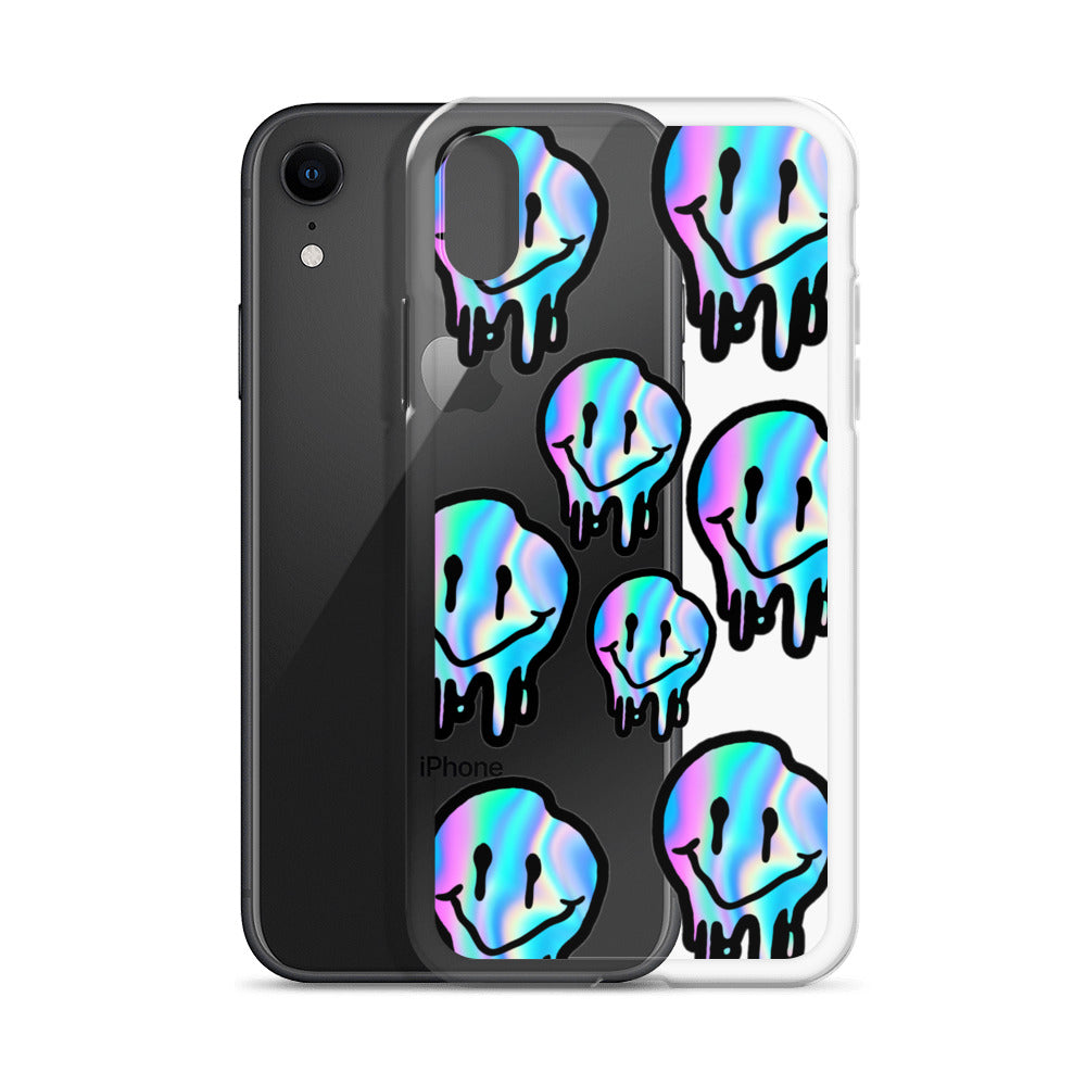 Trippy Smiley- Clear Case for iPhone®