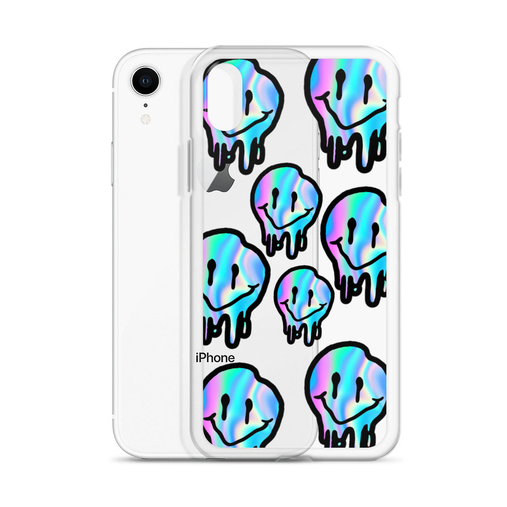 Trippy Smiley- Clear Case for iPhone®