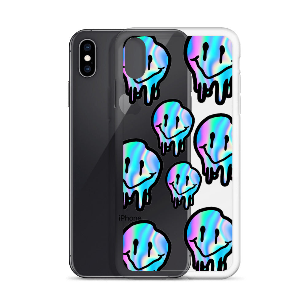 Trippy Smiley- Clear Case for iPhone®