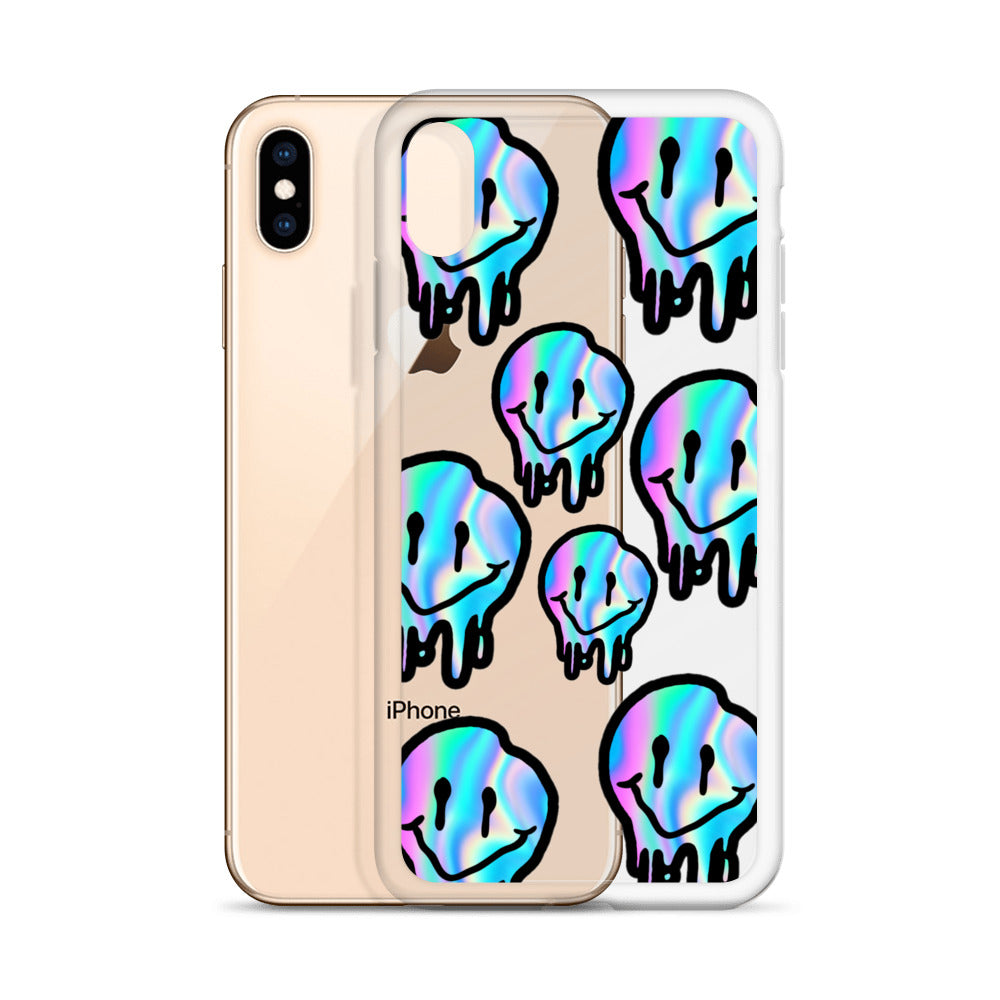 Trippy Smiley- Clear Case for iPhone®